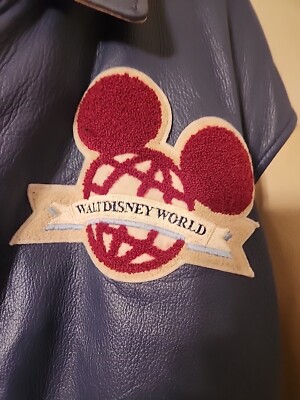 Vintage Walt Disney World 25th Anniversary Leather Jacket Mickey