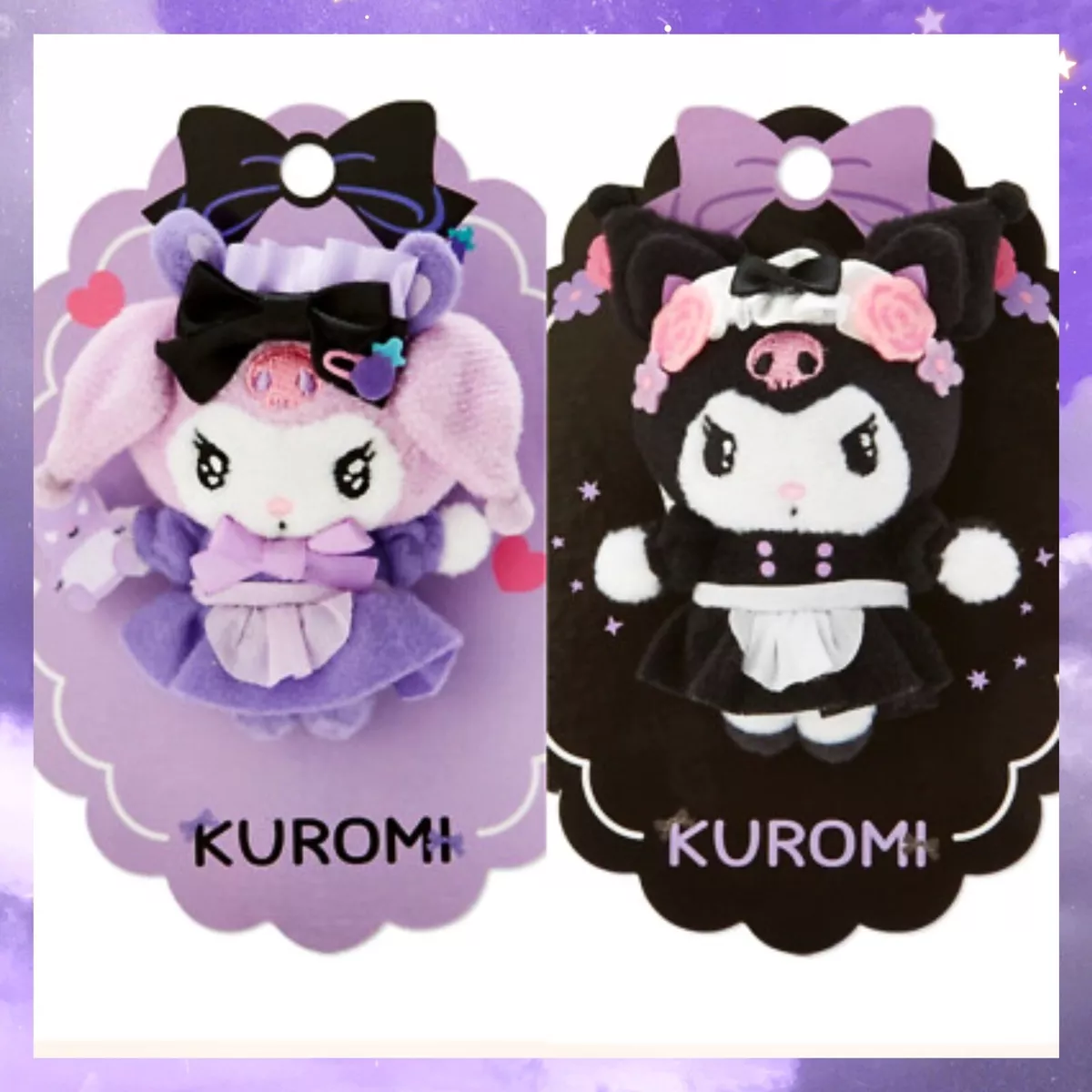 Sanrio Kuromi Brooch - Purple and Black