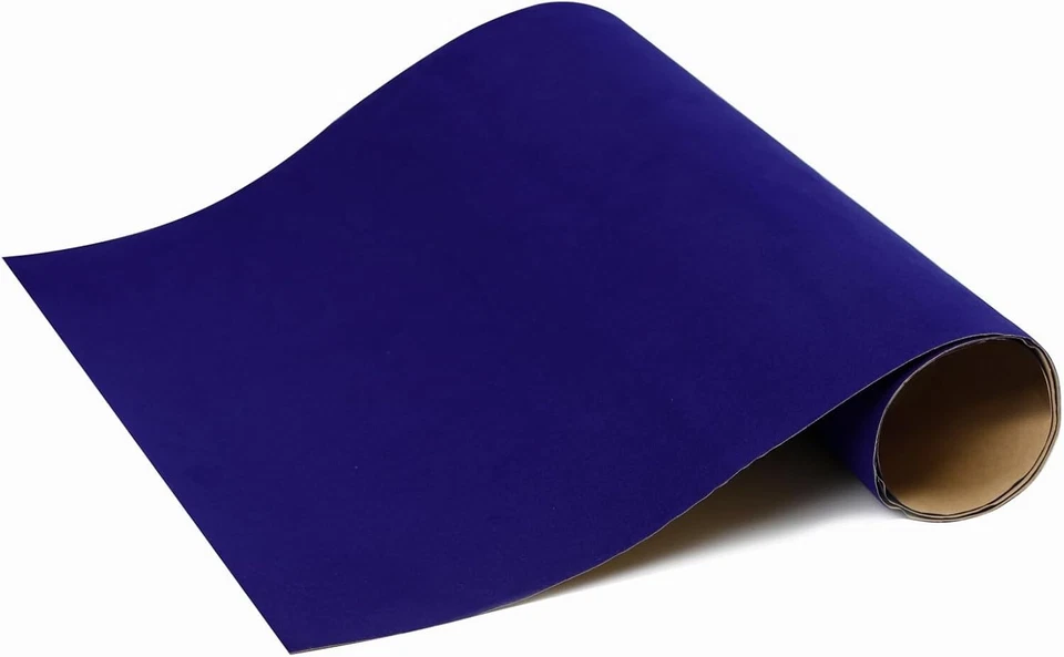 Hojas de fieltro autoadhesivas 14,6 x 39,4 azul hágalo usted mismo arte manualidades cajón forro de joyería Foto 3 de 4