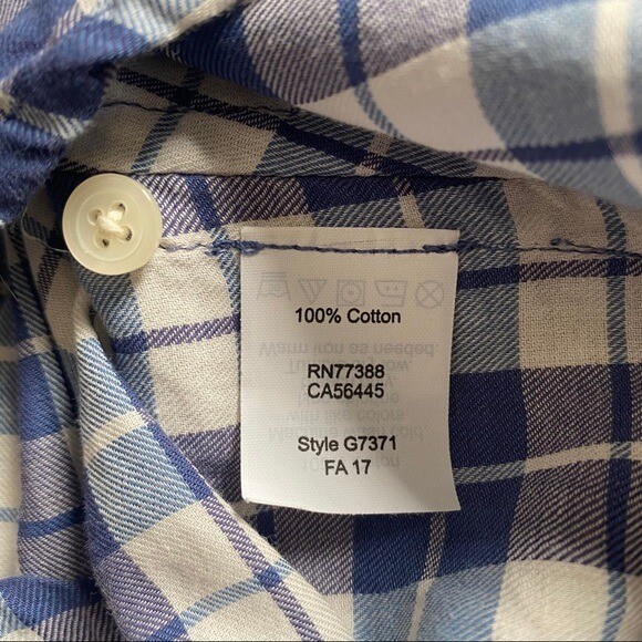 Madewell Central Plaid Split Back Button Front Top - image 12