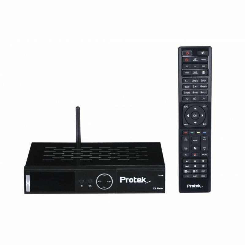 Thumbnail - Protek 4k Sat Receiver X2 Twin Uhd 2160p E2 Linux 2.4 Ghz Wifi 2x