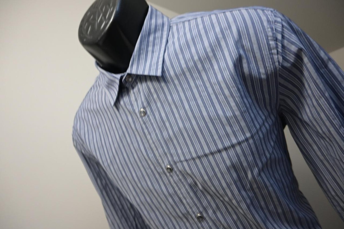 armani slim fit dress shirt Armani Exchange Men Shirt