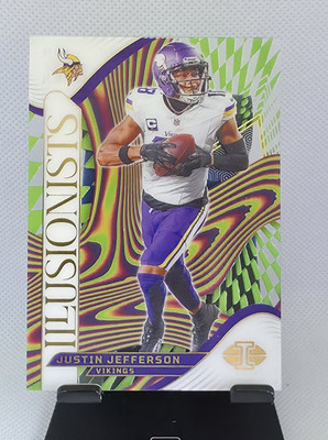 Justin Jefferson 2024 Panini Illusions Illusionists Acetate -#18