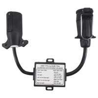 AnhäNger-Licht-Stecker, Usa Auf Eu, 7-Wege-Steckdosen-Stecker-Adapter, Fahr7879