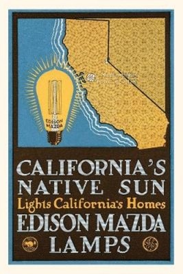 Vintage Journal Advertisement for Mazda Lamps (Pocket Sized - Found Image