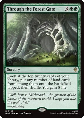 x1 Through the Forest Gate R MTG The Hobbit M/NM, English