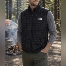The North Face Black Quilted Puffer Vest XXL Lightweight Insulated