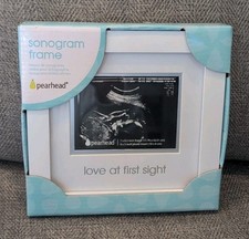 Pearhead Sonogram Picture Frame Love at First Sight Baby Ultrasound Photo New