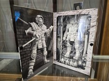 Signed And Sketched Ben Bishop The Last Ronin Figure Black White NECA