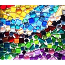 500g Glue Down Irregular Tiny Mosaic Tile Hobbies Children Handmade Crystal C...