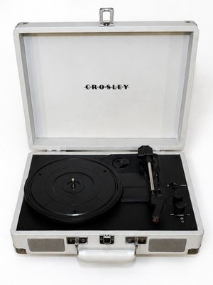 Crosley CR8005D-WS Deluxe Turntable Record Player Suitcase Style