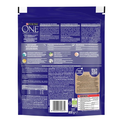 8x 800g Purina One Dry Cat Karma Bifensis Silna naturalna obrona Kurczak - Zdjęcie 4 z 6