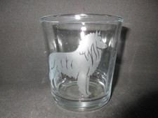 NEW ETCHED BELGIAN SHEEPDOG 10 OZ DRINKING ROCKS GLASS TUMBLER