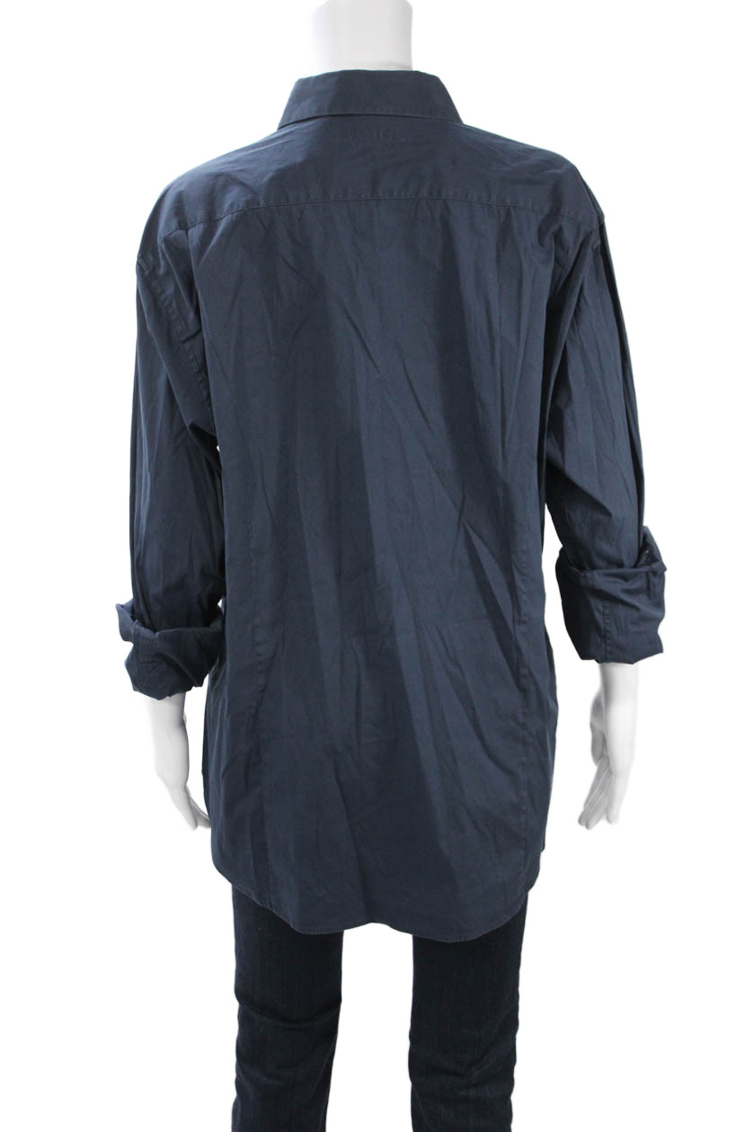 Theory Womens Basic Button-Up Collared Long Sleev… - image 3