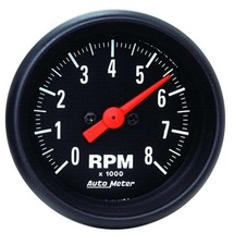 Autometer Tachometer 8000 Rpm 2-116 In Dia Z-series Electric Analog Dash Mount