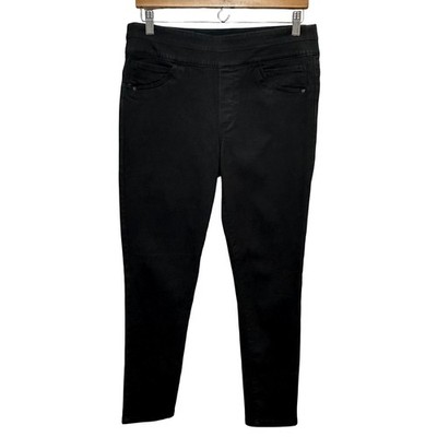 Democracy ''Ab''solution Pull On Jeans Womens 8 Black Stretch Jeggings Comfort