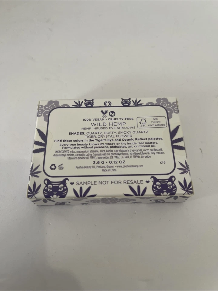 NIP PACIFICA Wild Hemp Infused Eye Shadows Palette Ipsy 3.6g/0.12 oz - Image 4 of 4