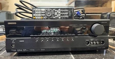 Onkyo TX-SR507 80W 5.1 Ch Receiver bundle w Remote, HDMI Cable; Tested SEE VIDEO