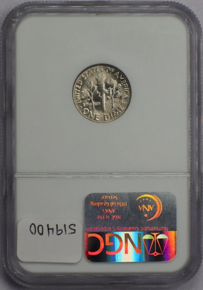 1967 10c Roosevelt Dime - NGC MS 66 FT - Image 2 of 2
