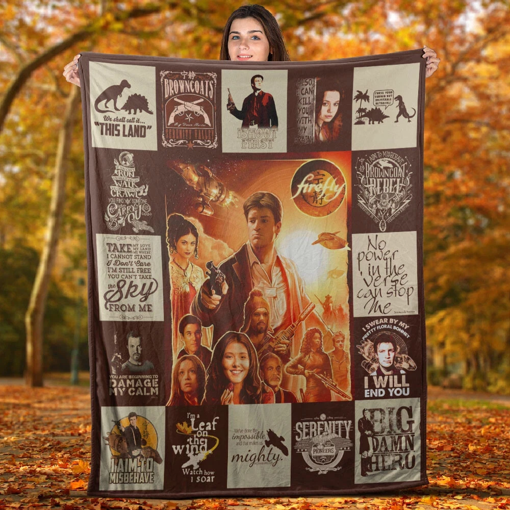 Firefly Blanket, Firefly TV Series Fleece Blanket, Gift For Fan