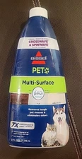 BISSELL Febreze Pet Multi-Surface Floor Cleaner Formula 32oz Crosswave, Spinwave