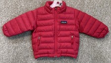 Patagonia Jacket Baby Toddler Size 6M Pink Down Puffer Sweater Full Zip 60517