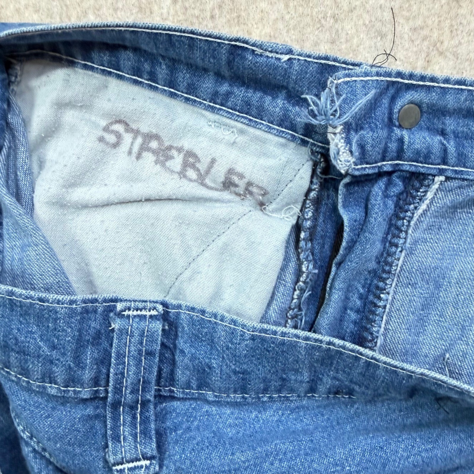 Vintage 70s Gap Denim Painter Pants 30x33 Bubble Tag … - Gem