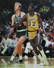 Larry Bird/Magic Johnson Dual-Signed/Autographed 16x20 Photo PSA & BAS 200040