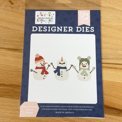 Echo Park Designer Dies Three Snowman Friends Die Set USA SNO398041 Crafting