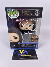Kit Harington Signed Jon Snow Game Of Thrones 93 Funko Pop w/ JSA Witness