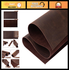 12"x24" Dark Brown Leather Sheets for Crafts - 2.0mm Thick Tooling Cowhide Squar