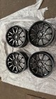HONDA CIVIC TYPE R EP3 LENSO ALLOY WHEELS BLACK SET 5X1143 REFURBED