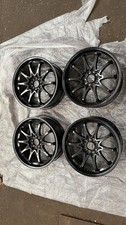 HONDA CIVIC TYPE R EP3 LENSO ALLOY WHEELS BLACK SET 5X114.3 REFURBED