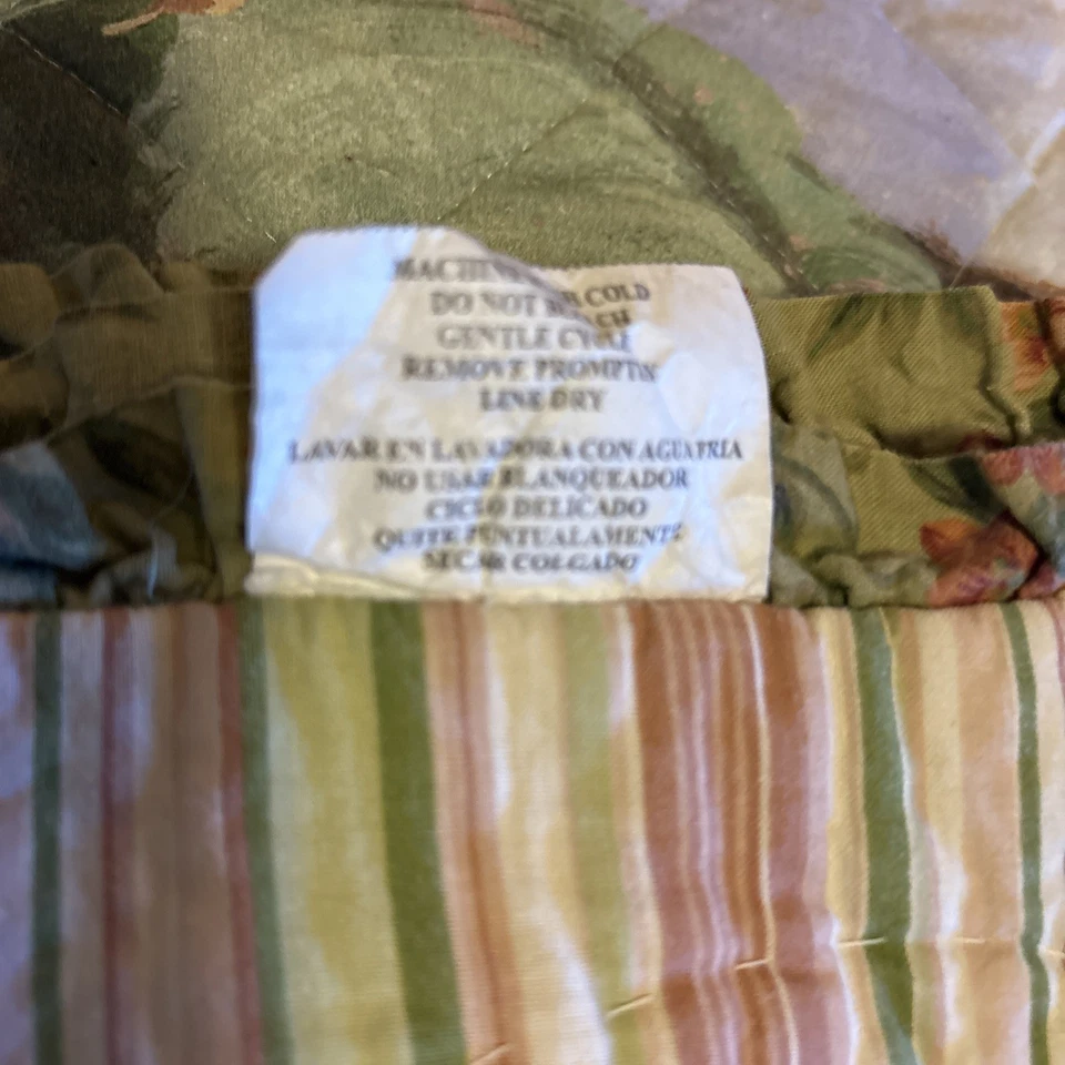 Edredón/Cobertor Algodón 90" Pradera Multicolor Floral - Patrones a Rayas con Volantes Foto 4 de 4