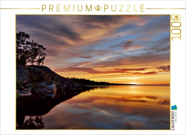 Calvendo Puzzle Abendstimmung In Der Bucht Sieravuori Des Sees PyhäJäRvi 1000 Te-image