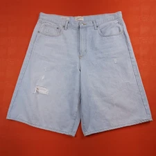 NWOT Universal Thread Women's High-Rise Distressed Jean Shorts Blue Size 16R