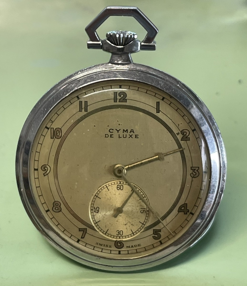 Vintage Cyma De Luxe Pocket Watch, working | eBay