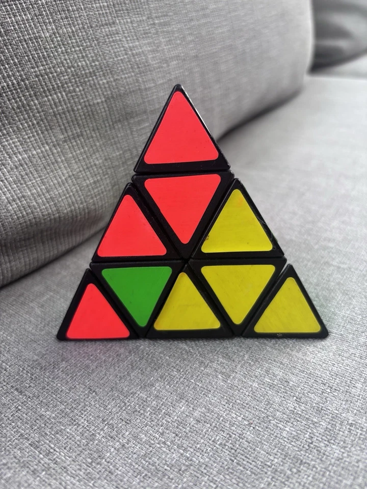 Vintage Pyraminx Pyramid Triangle Puzzle Rubiks Cube - Image 4 of 4