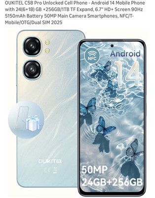 OUKITEL C58 Pro 24+256GB 6.7