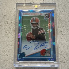 2025 Panini Donruss Optic- Shedeur Sanders - Rated Rookie Ice Prizm Auto /25