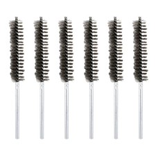6pcs Pipe Cleaners Brush Set 0.79 Inch Stainless Steel Bristles for Tube, Silver