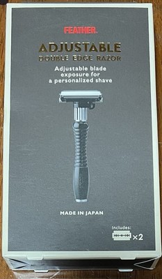 Feather Adjustable Double Edge Razor - Customizable Safety Razor New In Box