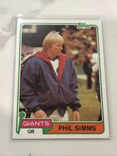 1981 Topps Phil Simms #55 New York Giants 2nd Year NRMT or Better
