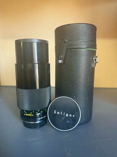 Vintage Soligor C/D Zoom Macro Lens 85-205mm f/3.8- W/ Case, Filter and Cap.