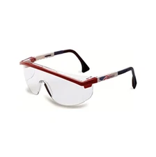 UVEX Honeywell Patriot Clear Safety Glasses w/ Anti-Fog Coating Red/White/Blue