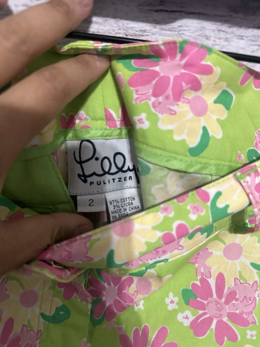 Vintage Lilly Pulitzer Rhinoceros Capri Cropped Pants | eBay