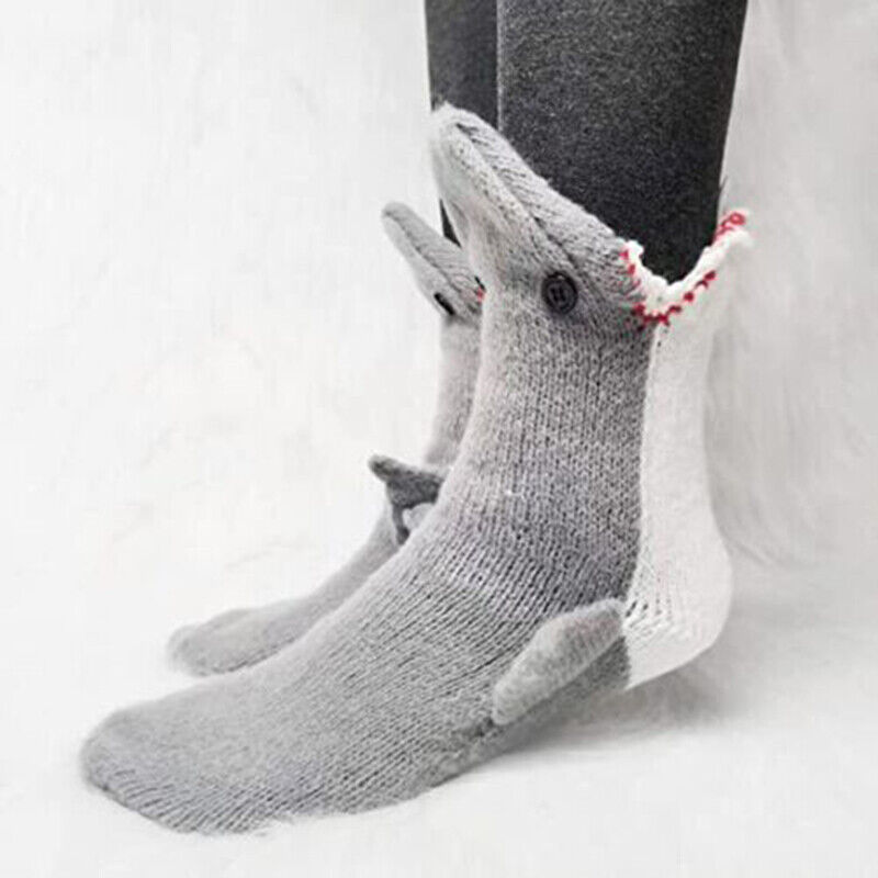 Funny Animal Socks Men Women Novelty Knit Crocodile Floor Socks Christmas Socks