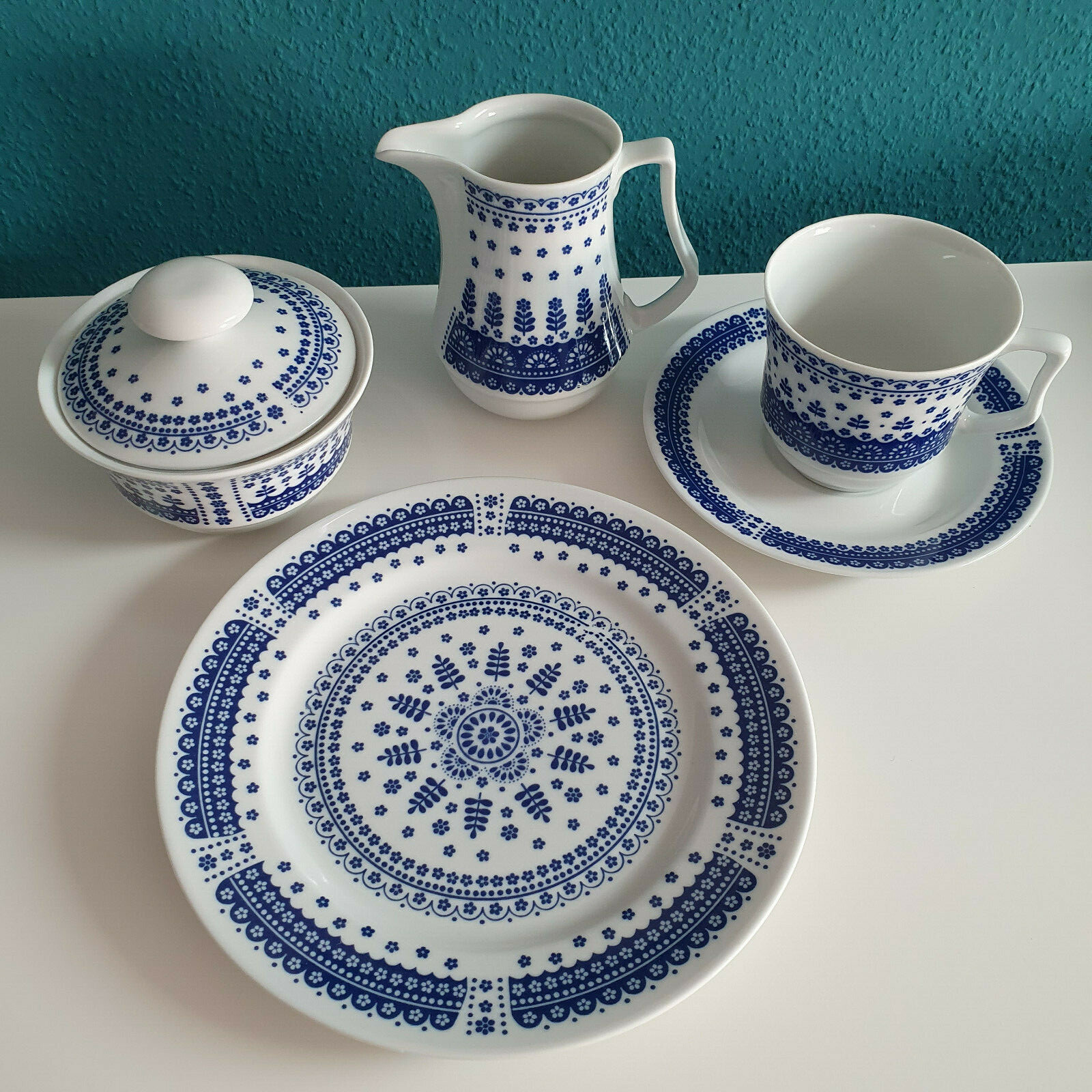 Ilmenau Graf Von Henneberg 1777 Echt Kobalt 21 Tlg Kaffeeservice 
