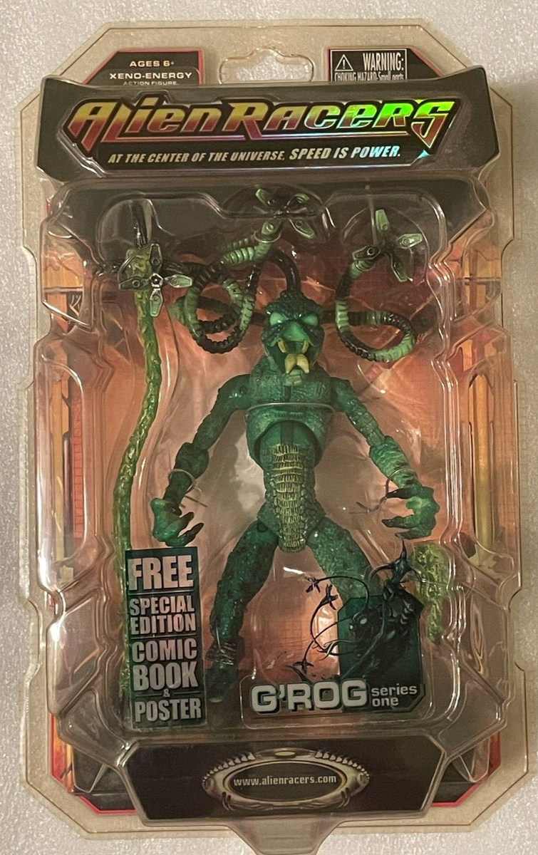 イアンフライアーズ　絵画 Alien Racers G'rog Series One Action Figure w/Comic Book & Poster