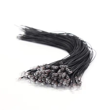 50pcs Pre-wired Grain of Wheat 3mm Clear 12V Mini Bulbs Warm White Light